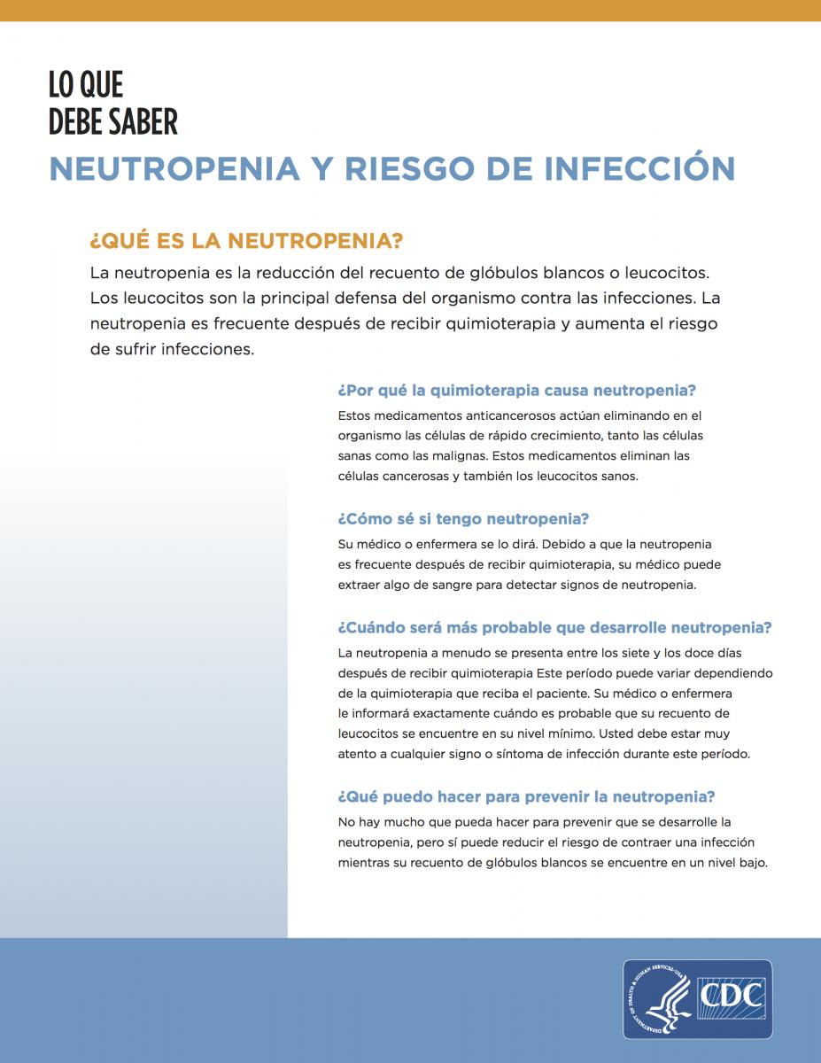 Neutropenia and Risk for Infection